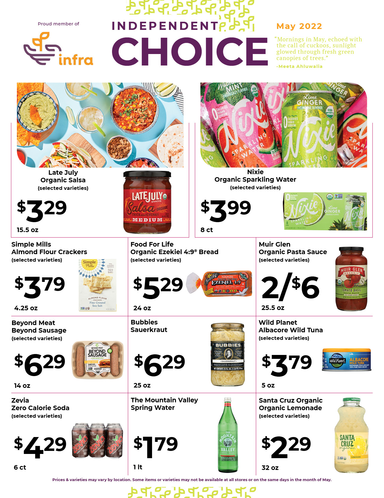 Nature's Pick Market May 2022 Sale Flyer Page 1