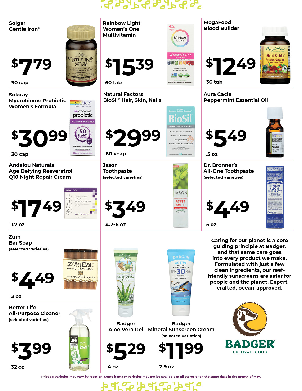 Nature's Pick Market May 2022 Sale Flyer Page 7