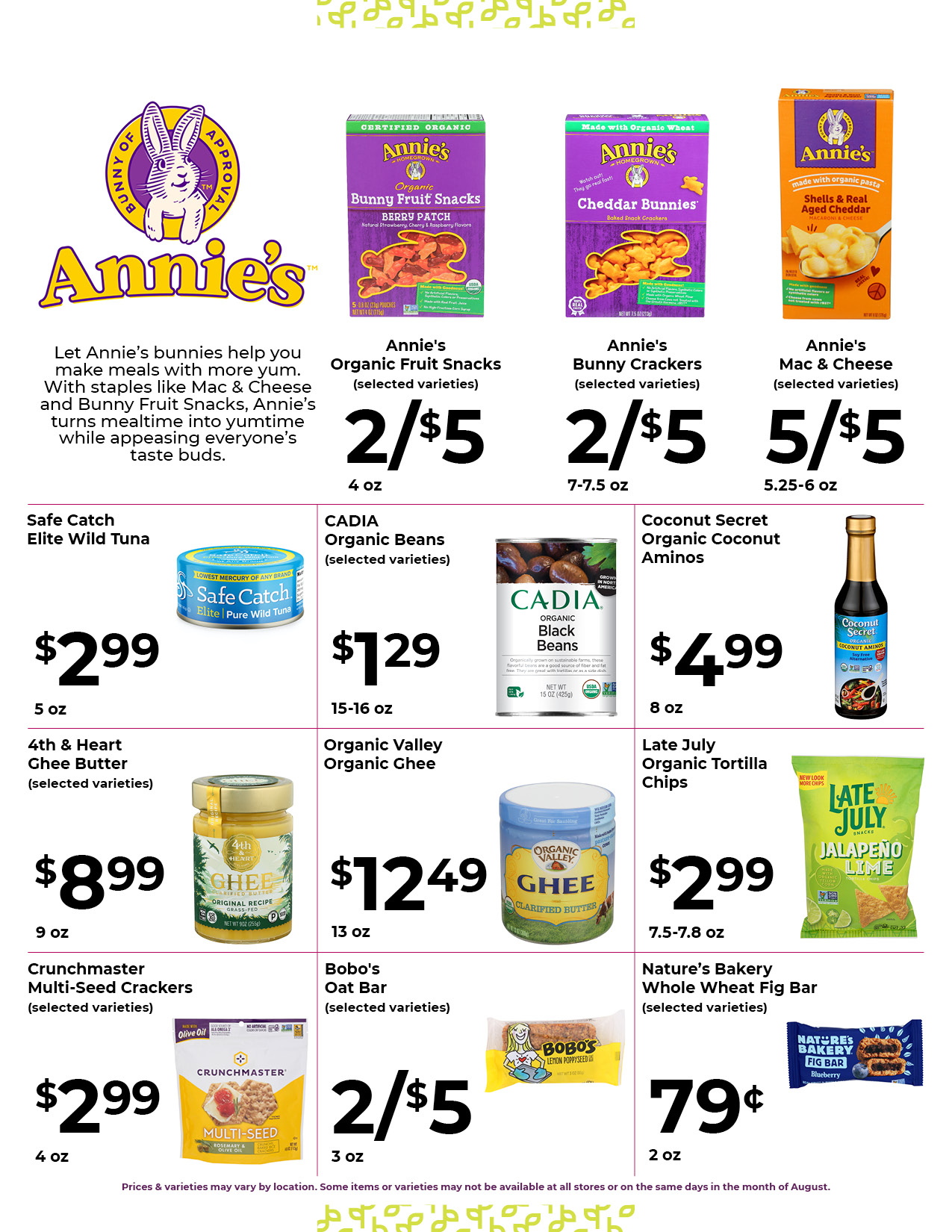 Nature's Pick Market August 2022 Flyer Page 2