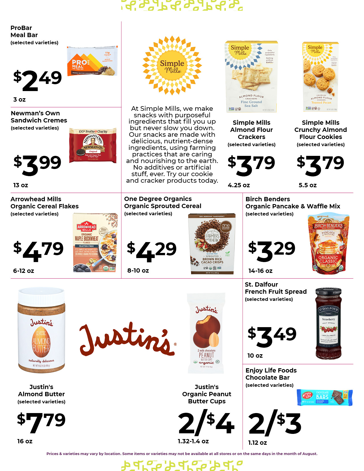 Nature's Pick Market August 2022 Flyer Page 3