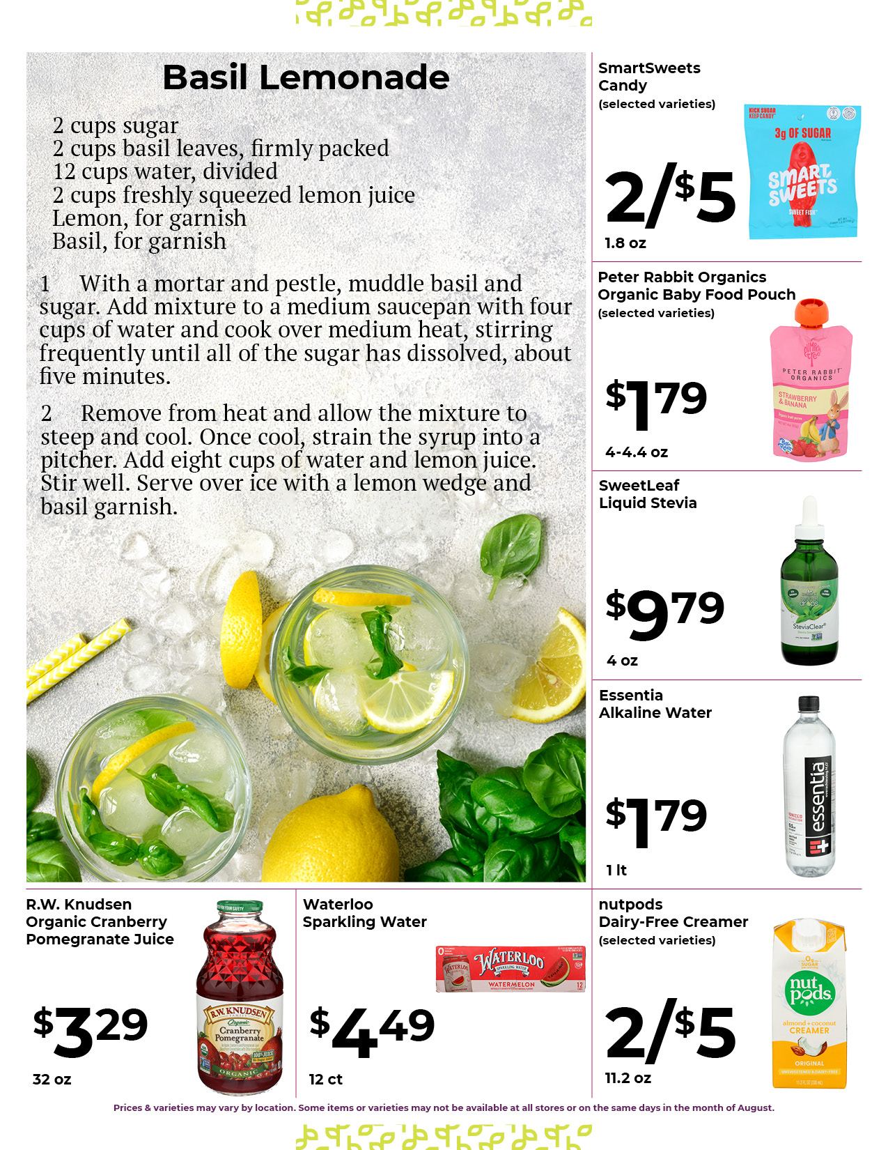Nature's Pick Market August 2022 Flyer Page 4