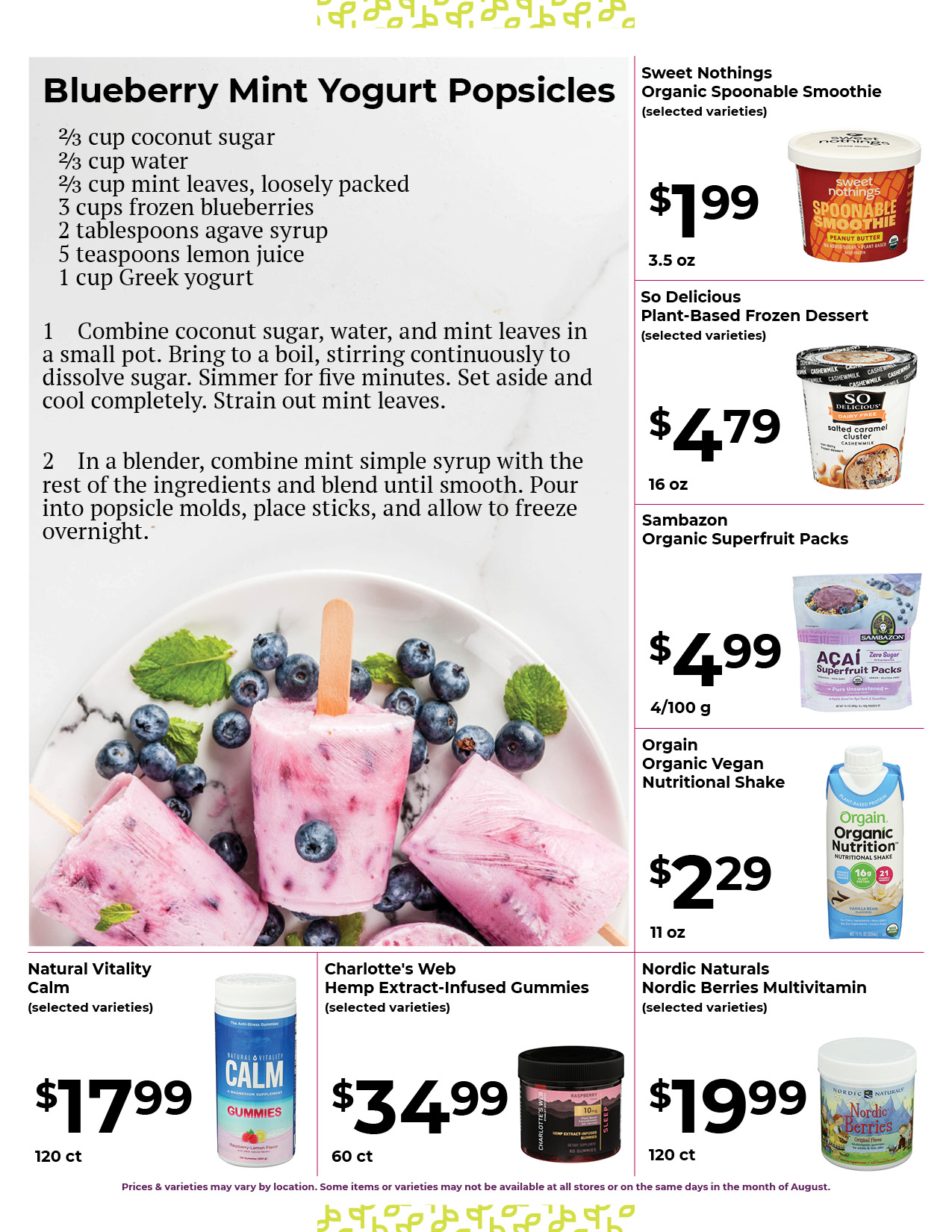 Nature's Pick Market August 2022 Flyer Page 6