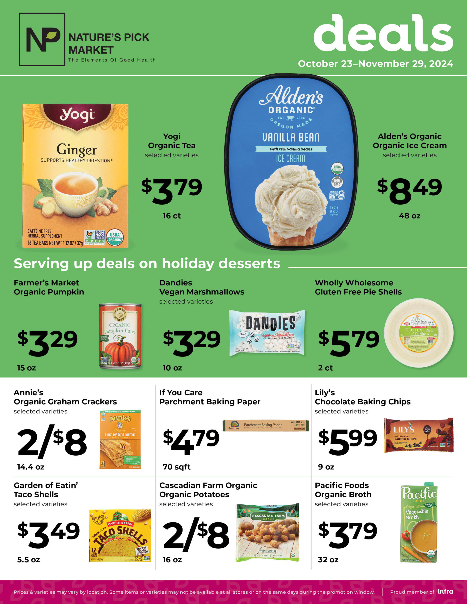 Nature's Pick Market November 2024 Deals Flyer Page 1