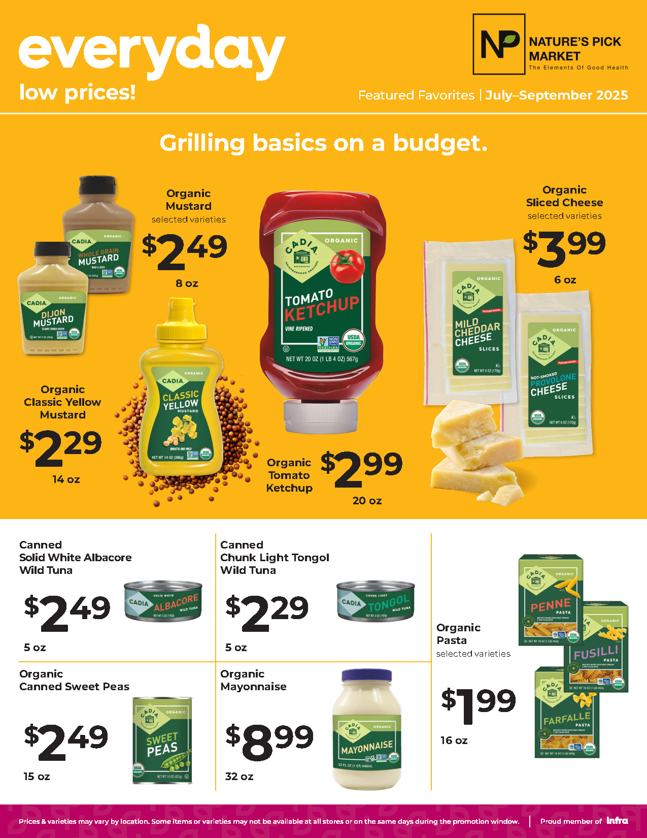 Nature's Pick Market July 2025 Sale Flyer Page 9