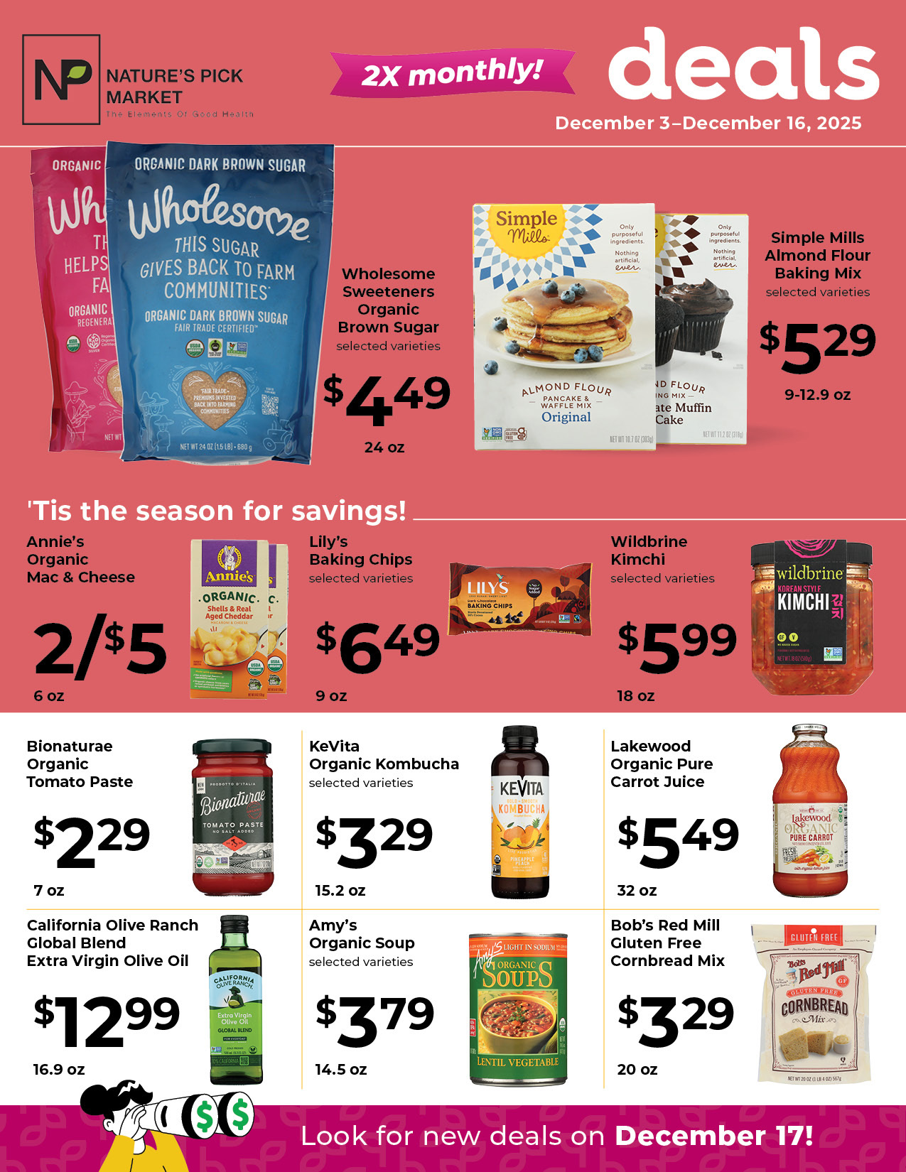 Nature's Pick Market December 2025 Sale Flyer Page 1