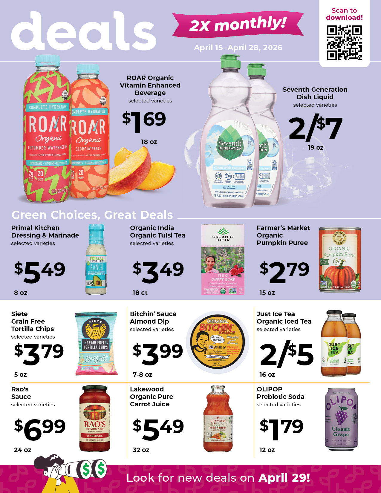 Nature's Pick Market April 2026 Sale Flyer Page 1