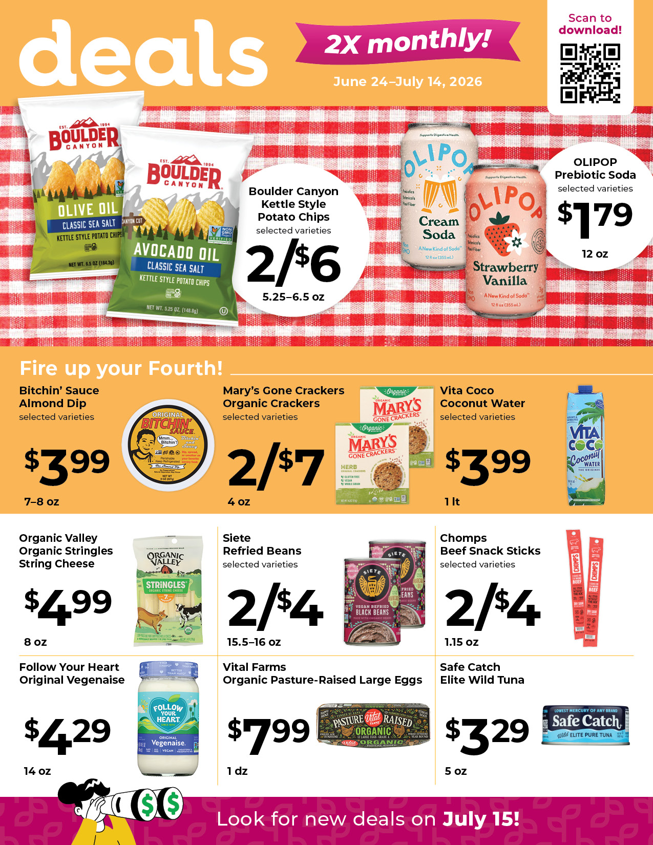 Nature's Pick Market July 2026 Sale Flyer Page 1