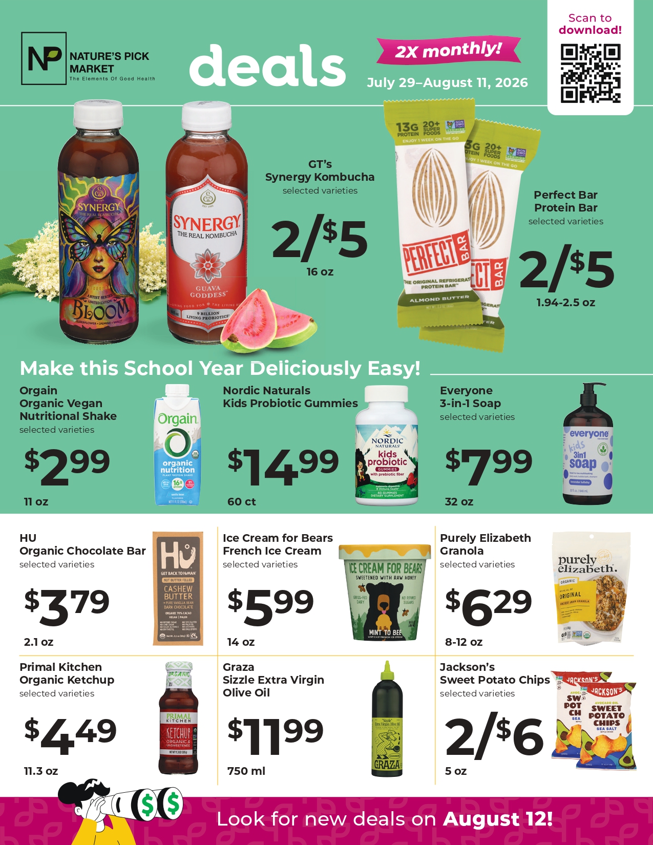 Nature's Pick Market August 2026 Sale Flyer Page 1