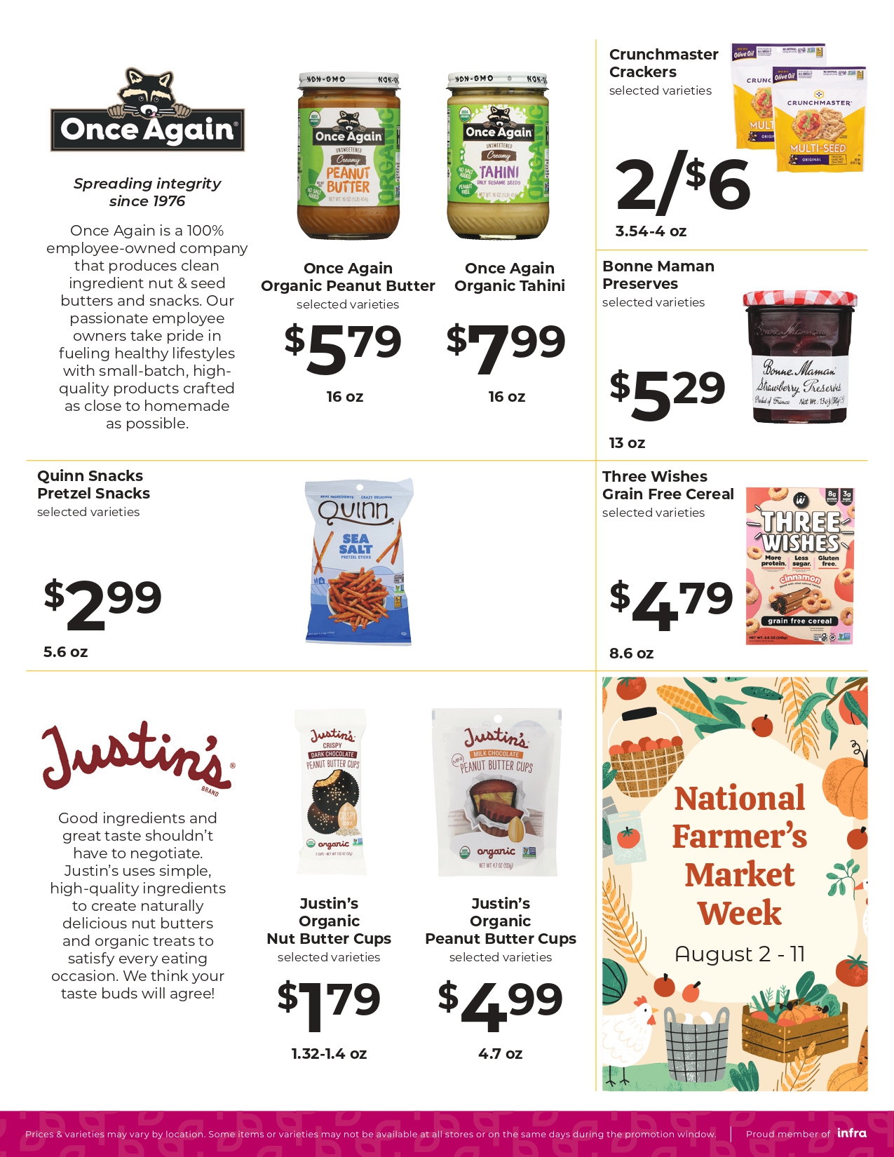 Nature's Pick Market August 2026 Sale Flyer Page 2