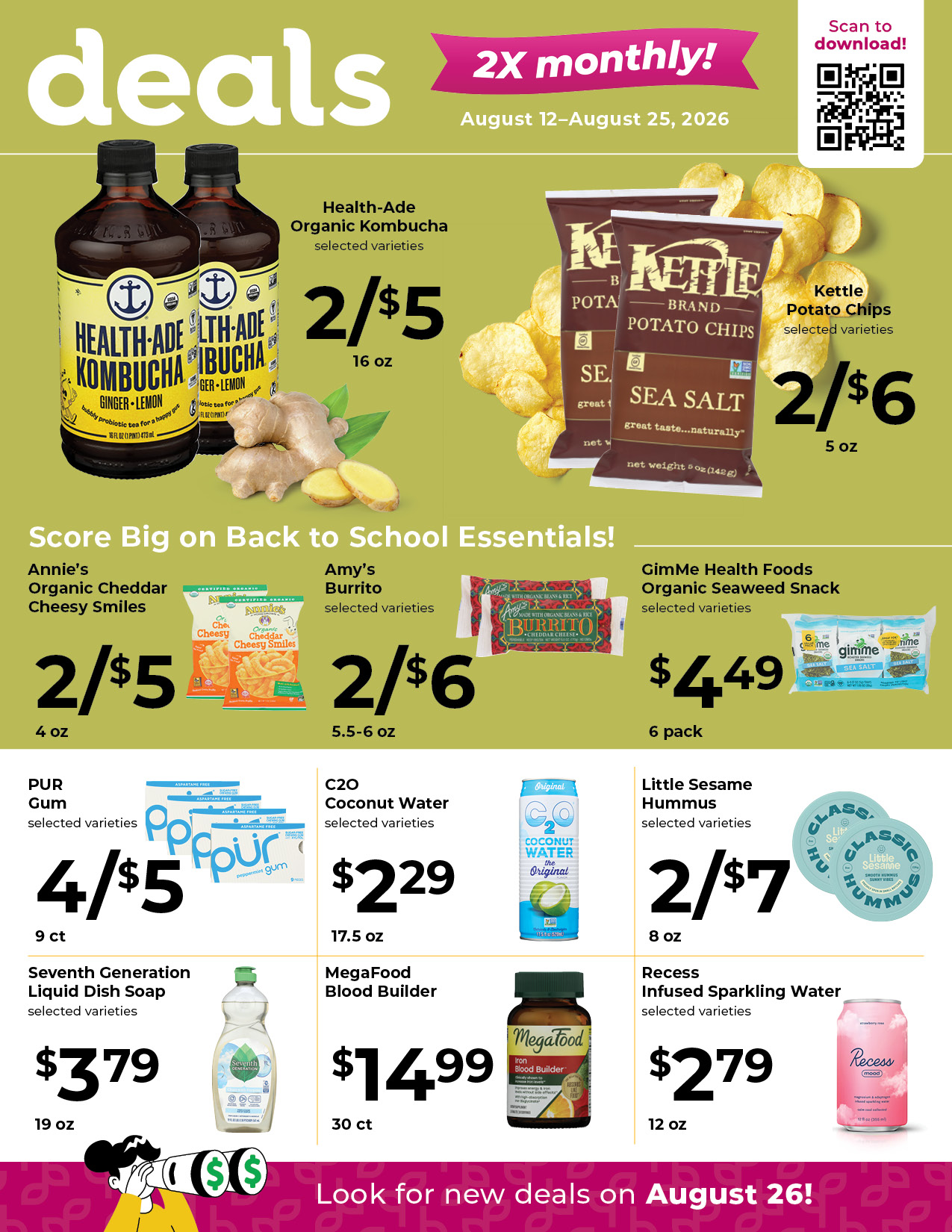 Nature's Pick Market August 2026 Sale Flyer Page 1
