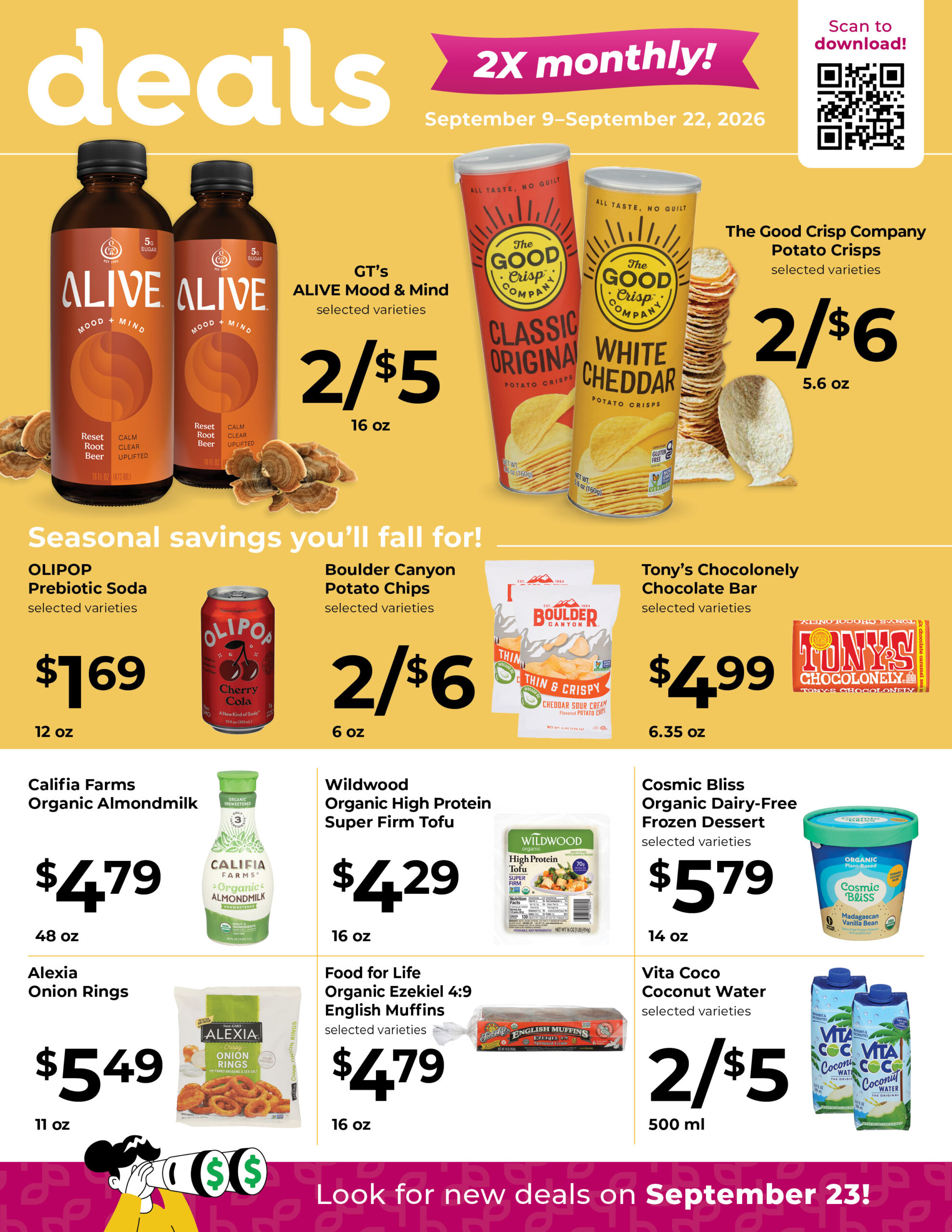 Nature's Pick Market September 2026 Sale Flyer Page 1