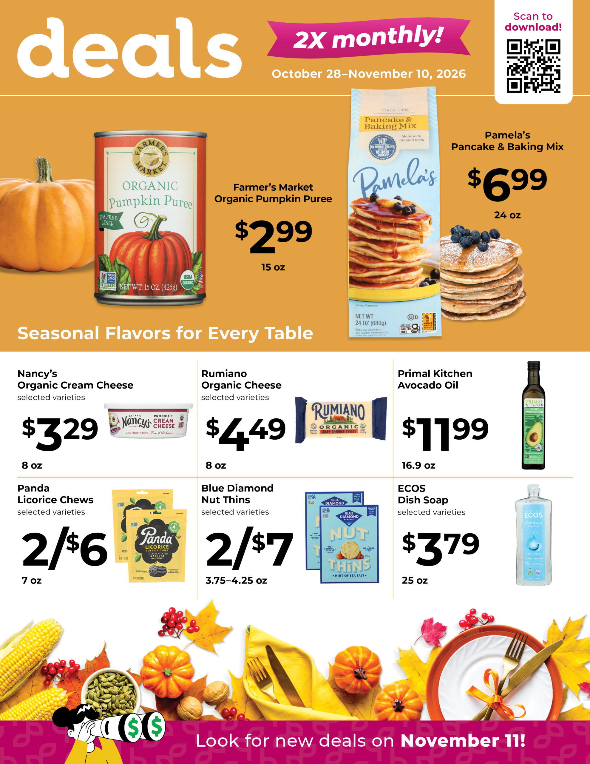 Nature's Pick Market November 2026 Sale Flyer Page 1